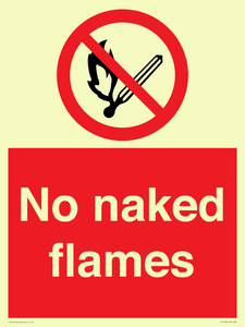 No naked flames